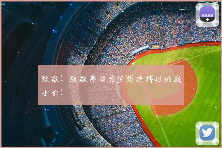 致敬!致敬那些为梦想拼搏过的战士们!