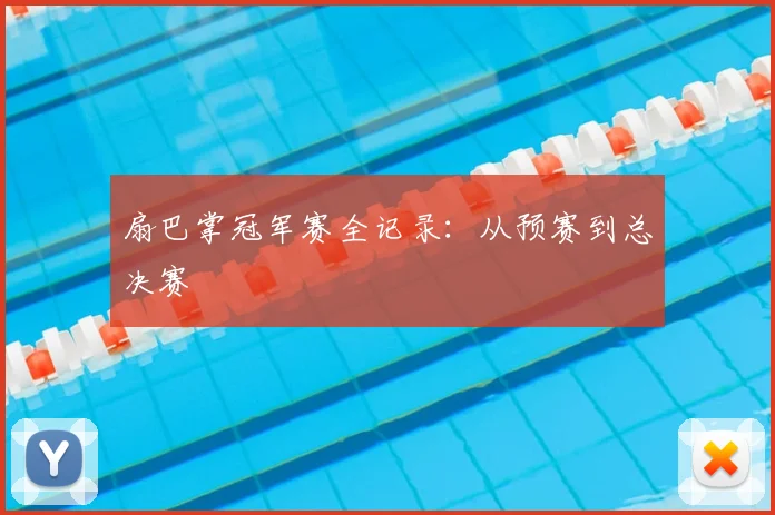 扇巴掌冠军赛全记录：从预赛到总决赛