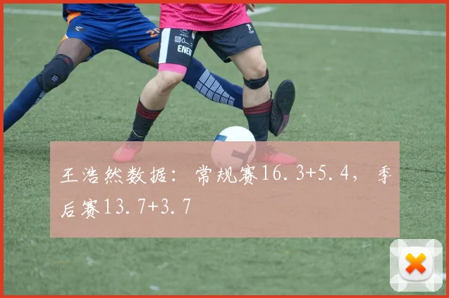 王浩然数据：常规赛16.3+5.4，季后赛13.7+3.7